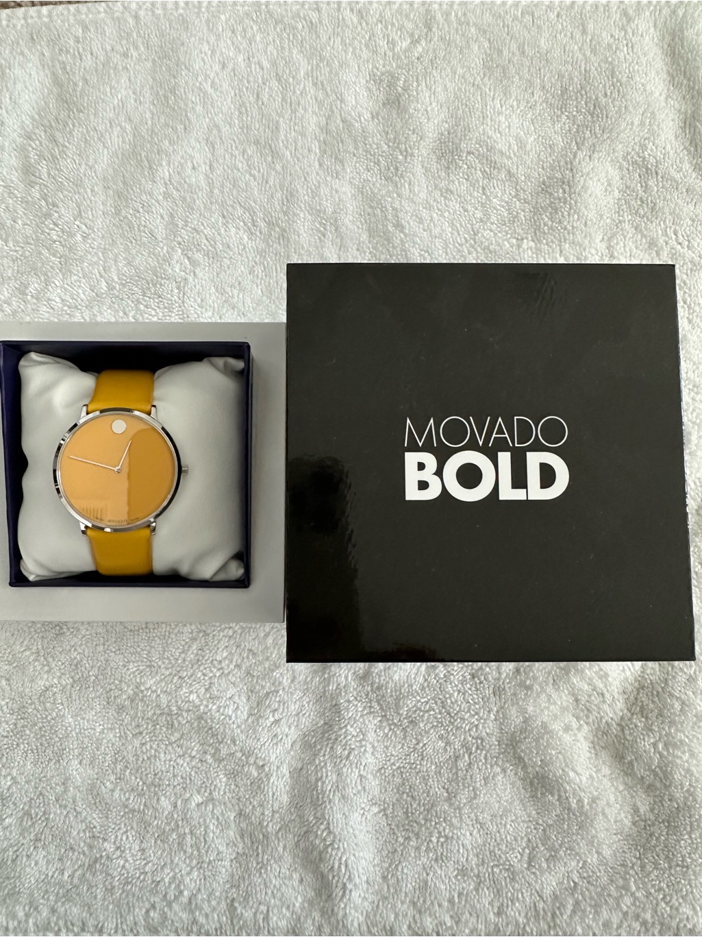 Movado Bold Yellow Dial And Strap Women's Watch